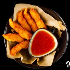 Tīģergarneles tempura mīklā