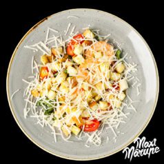 Cēzara salāti ar garnelēm